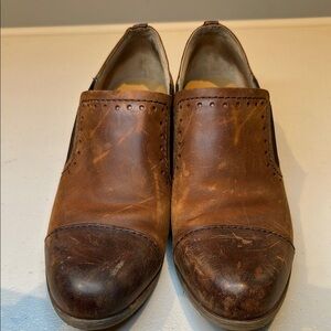 KORKS Brown Leather Ankle Booties